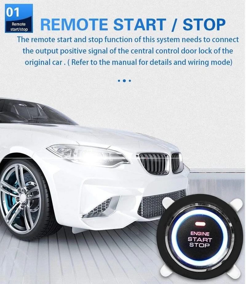 Auto Ein-Schlüssel-Start-Schlüsselloses Ein-Schlüssel-Start-System Motorzündsystem 12V automatische Zündung