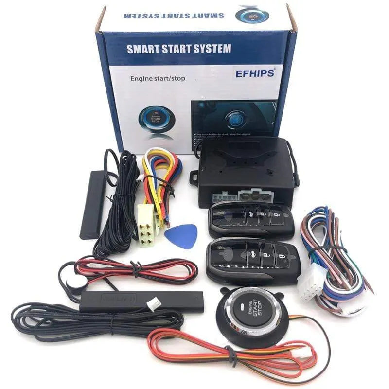 Universelles Auto-Start-Stopp-System, schlüsselloses Zugangssystem, Motorstart-Alarmsystem, Ein-Knopf-Startsystem, ferngesteuertes Autozubehör