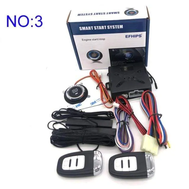 Universelles Auto-Start-Stopp-System, schlüsselloses Zugangssystem, Motorstart-Alarmsystem, Ein-Knopf-Startsystem, ferngesteuertes Autozubehör