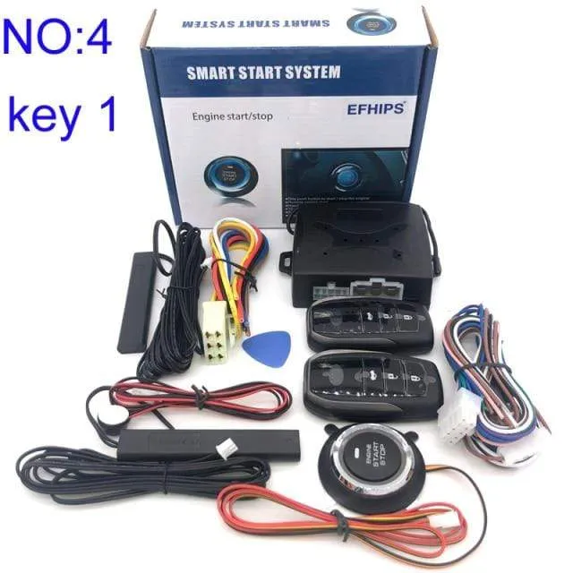 Universelles Auto-Start-Stopp-System, schlüsselloses Zugangssystem, Motorstart-Alarmsystem, Ein-Knopf-Startsystem, ferngesteuertes Autozubehör