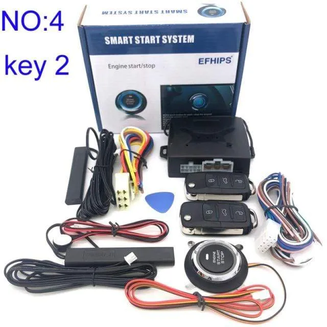 Universelles Auto-Start-Stopp-System, schlüsselloses Zugangssystem, Motorstart-Alarmsystem, Ein-Knopf-Startsystem, ferngesteuertes Autozubehör