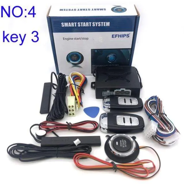Universelles Auto-Start-Stopp-System, schlüsselloses Zugangssystem, Motorstart-Alarmsystem, Ein-Knopf-Startsystem, ferngesteuertes Autozubehör