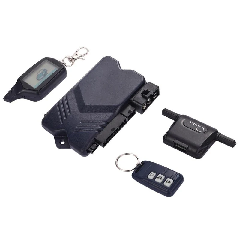 Auto-Diebstahl-Warnanlage Auto-Zünd-Fernbedienung Keyless Start System für TyreSafe B9 Zwei-Wege mit LCD-Fernbedienung