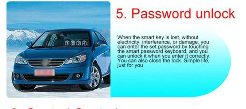10 Stück Auto-Auto-Start-Stopp-Motorsystem mit Tastatur PKE Keyless Entry Engine Alarm System Passwort zum Öffnen/Schließen der Tür festlegen