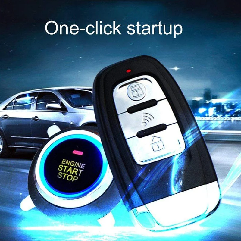 10 Stück Auto-Auto-Start-Stopp-Motorsystem mit Tastatur PKE Keyless Entry Engine Alarm System Passwort zum Öffnen/Schließen der Tür festlegen