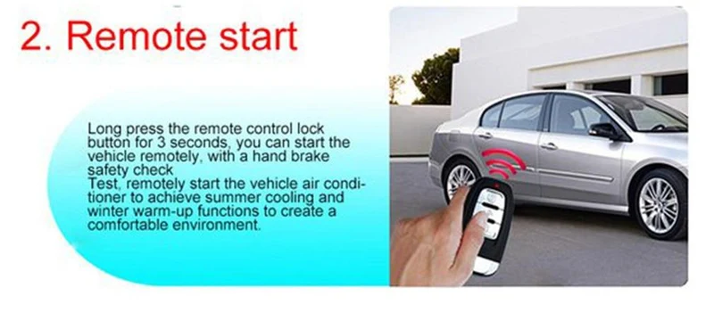 10 Stück Auto-Auto-Start-Stopp-Motorsystem mit Tastatur PKE Keyless Entry Engine Alarm System Passwort zum Öffnen/Schließen der Tür festlegen