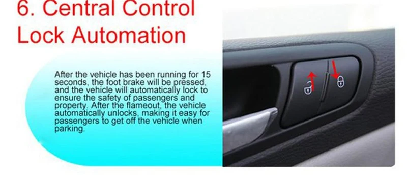 10 Stück Auto-Auto-Start-Stopp-Motorsystem mit Tastatur PKE Keyless Entry Engine Alarm System Passwort zum Öffnen/Schließen der Tür festlegen