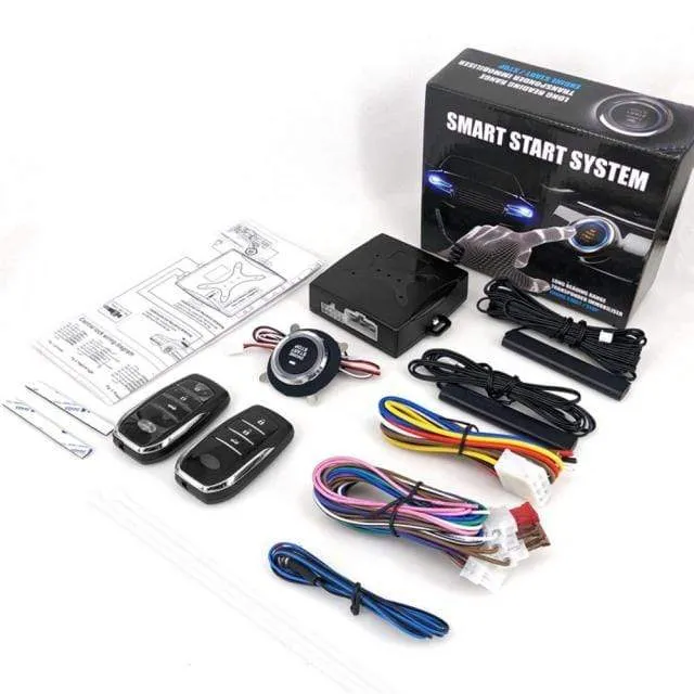 12V Anti-Diebstahl Keyless Start System Fernbedienung Alarm System Alarm Keyless Entry Starter Auto Auto SUV Start Taste auto Zubehör
