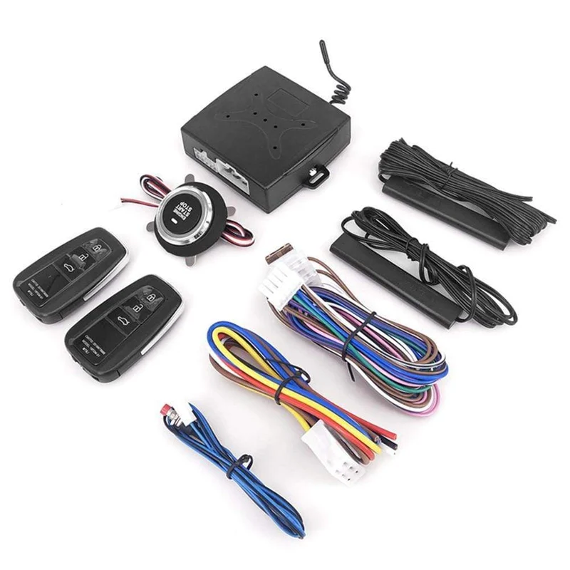 12V Anti-Diebstahl Keyless Start System Fernbedienung Alarm System Alarm Keyless Entry Starter Auto Auto SUV Start Taste auto Zubehör