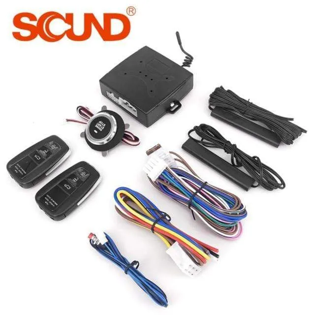 12V Anti-Diebstahl Keyless Start System Fernbedienung Alarm System Alarm Keyless Entry Starter Auto Auto SUV Start Taste auto Zubehör