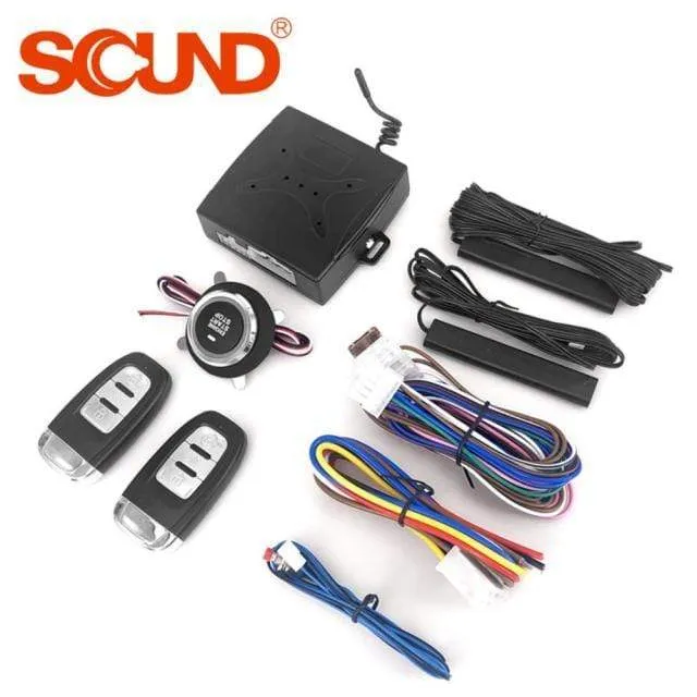 12V Anti-Diebstahl Keyless Start System Fernbedienung Alarm System Alarm Keyless Entry Starter Auto Auto SUV Start Taste auto Zubehör
