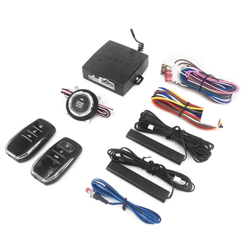 12V Anti-Diebstahl Keyless Start System Fernbedienung Alarm System Alarm Keyless Entry Starter Auto Auto SUV Start Taste auto Zubehör