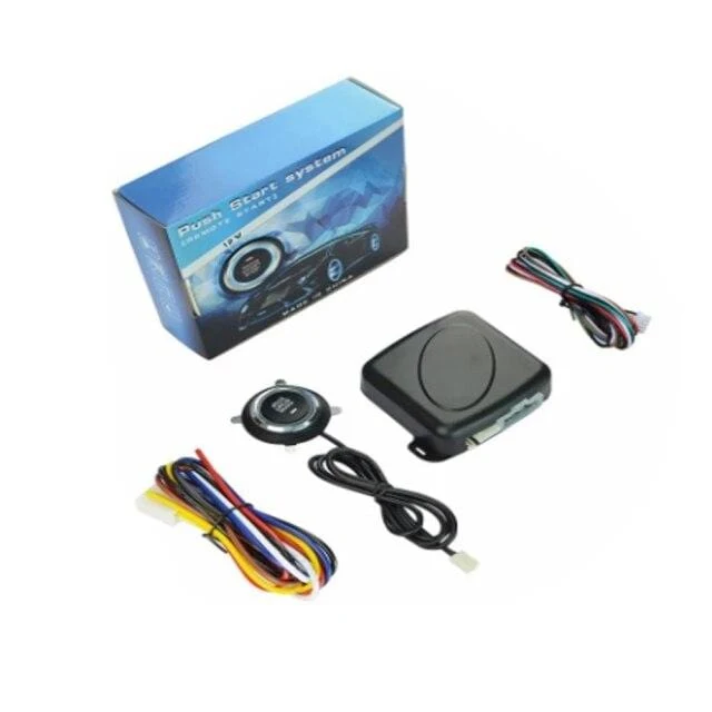 Universal 12V Auto One Start Stop Motor Push Button Auto Keyless Entry Start System Auto Alarm PKE Remote Starter stop