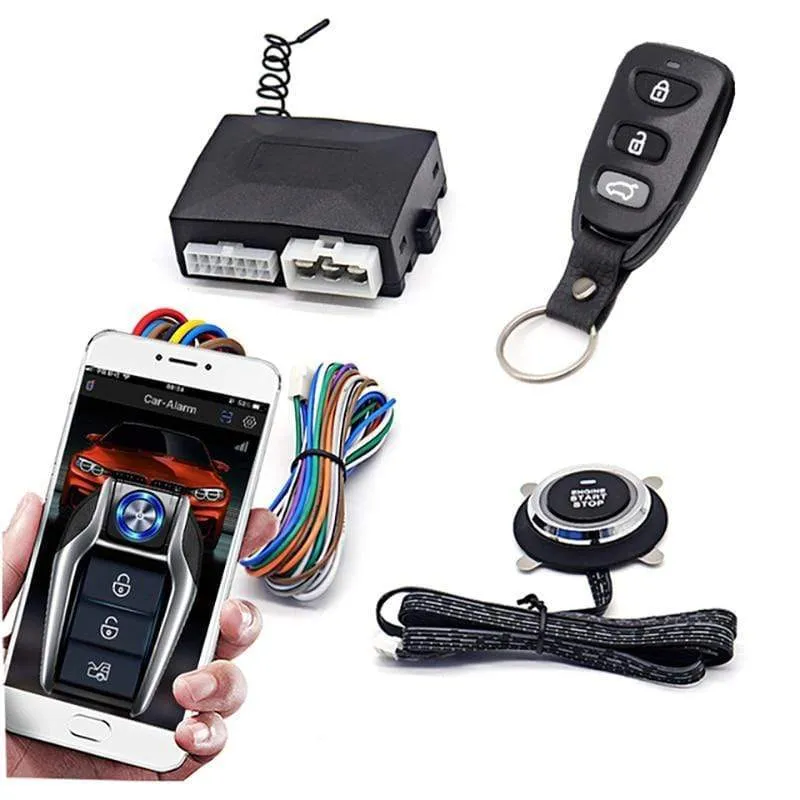 Ferngesteuerter Automotor-Start-Stopp-Knopf, Fernzündungssystem, Autostart-Zentralverriegelungssatz, Ferngesteuertes Telefon, schlüsselloser Zugang
