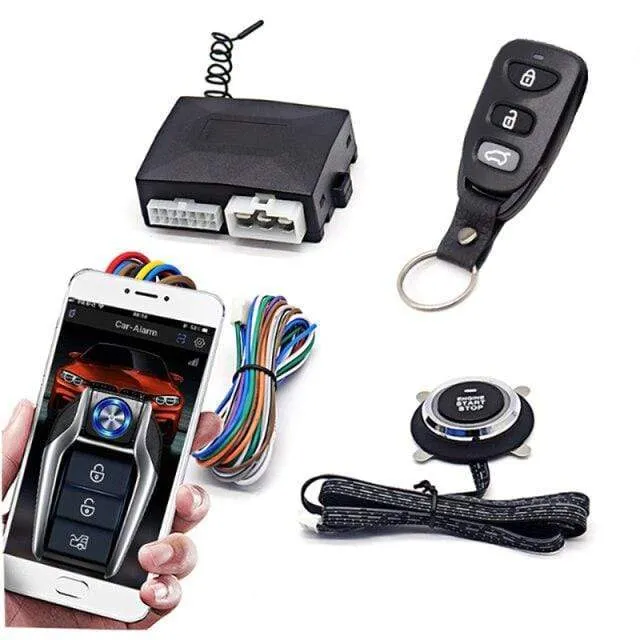 Ferngesteuerter Automotor-Start-Stopp-Knopf, Fernzündungssystem, Autostart-Zentralverriegelungssatz, Ferngesteuertes Telefon, schlüsselloser Zugang