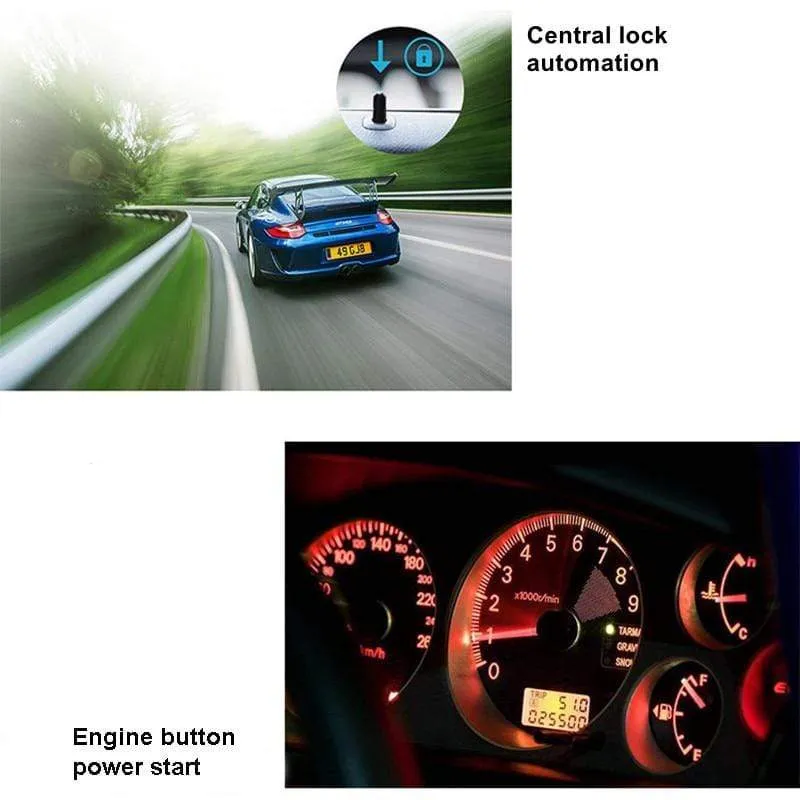 Ferngesteuerter Automotor-Start-Stopp-Knopf, Fernzündungssystem, Autostart-Zentralverriegelungssatz, Ferngesteuertes Telefon, schlüsselloser Zugang