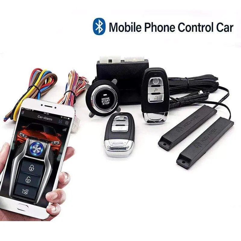 Ferngesteuerter Automotor-Start-Stopp-Knopf, Fernzündungssystem, Autostart-Zentralverriegelungssatz, Ferngesteuertes Telefon, schlüsselloser Zugang