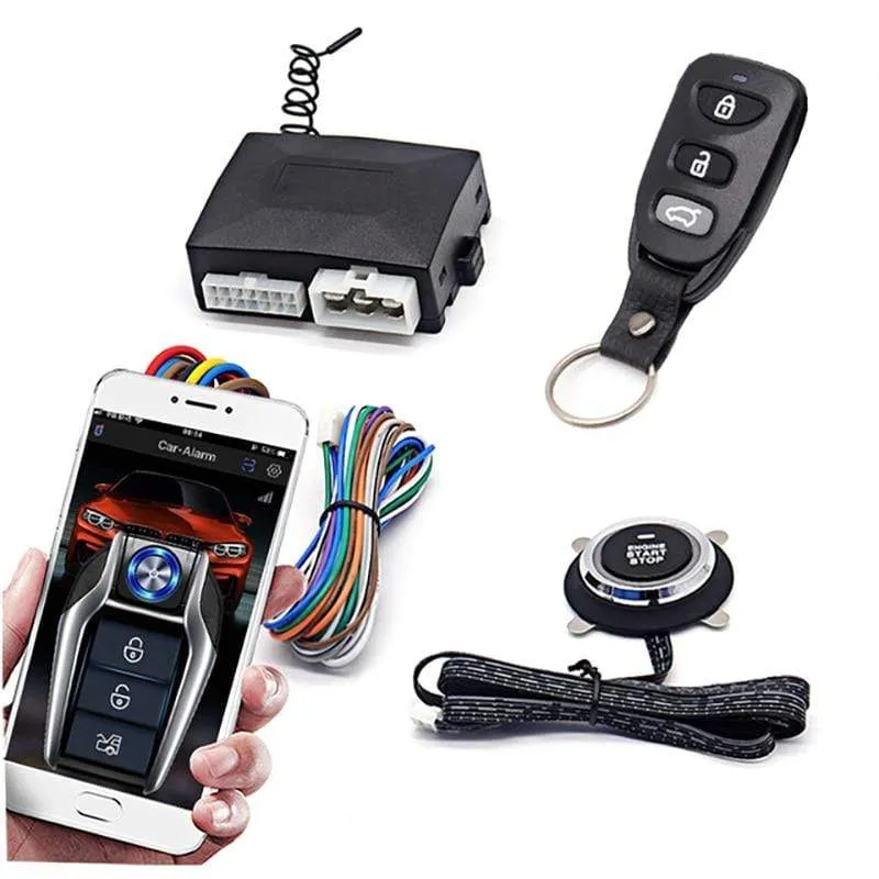 Ferngesteuerter Automotor-Start-Stopp-Knopf, Fernzündungssystem, Autostart-Zentralverriegelungssatz, Ferngesteuertes Telefon, schlüsselloser Zugang