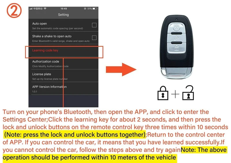 Ferngesteuerter Automotor-Start-Stopp-Knopf, Fernzündungssystem, Autostart-Zentralverriegelungssatz, Ferngesteuertes Telefon, schlüsselloser Zugang