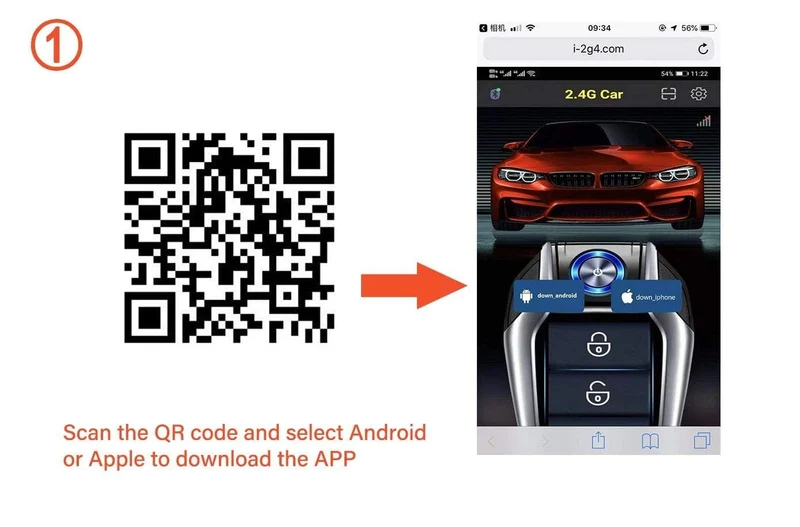Ferngesteuerter Automotor-Start-Stopp-Knopf, Fernzündungssystem, Autostart-Zentralverriegelungssatz, Ferngesteuertes Telefon, schlüsselloser Zugang