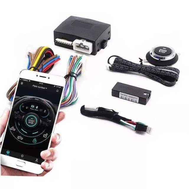 Ferngesteuerter Automotor-Start-Stopp-Knopf, Fernzündungssystem, Autostart-Zentralverriegelungssatz, Ferngesteuertes Telefon, schlüsselloser Zugang