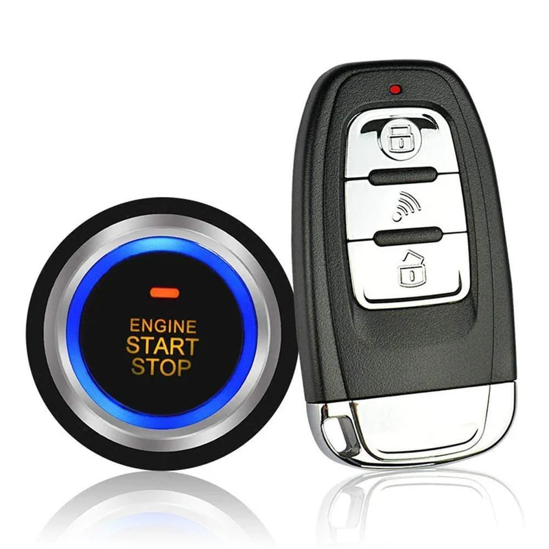 12V Anti-Diebstahl Keyless Start System Fernbedienung Alarm System Alarm Keyless Entry Starter Auto Auto SUV Start Taste auto Zubehör