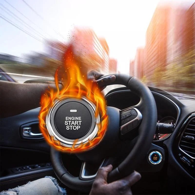 Eine Start-Stopp-Taste Starten Sie den Motor Keyless Entry für Universal 12v Fahrzeug RFID Lock Auto Auto Start System