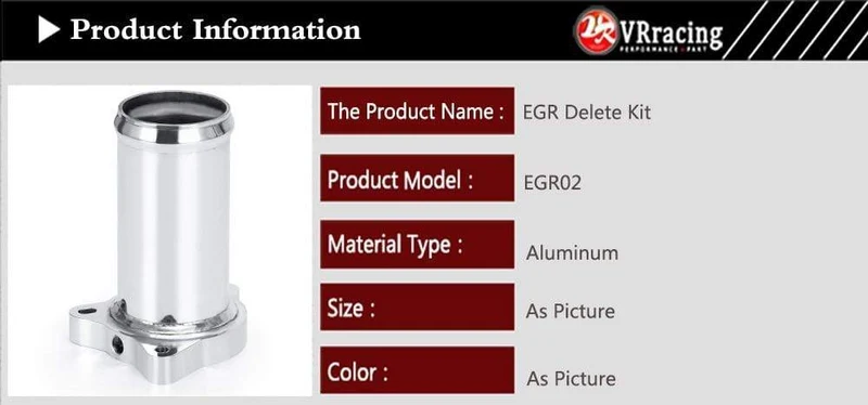 57 MM Großhandelsersatzrohr für EGR-Ventil im neuen Design für 1.9 8 V TDI PD130/PD150 2.25 Zoll Diesel-EGR-Löschkit VR-EGR02