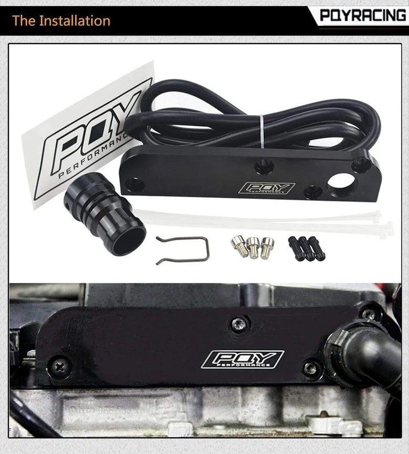 Billet PCV-Löschplatten-Kit Umbauadapter für Volkswagen(VW)/Audi/SEAT/Skoda EA113-Motoren mit PQY-Logo PQY-TSB01
