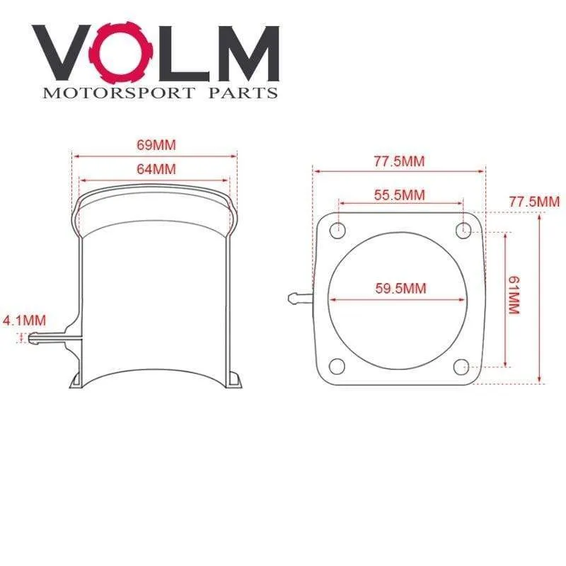 Billet Aluminium für Mercedes OM606 EGR Löschen EGR Ventil Blindplatte Entfernung Ultimative EGR Entfernung Kit EGR1123