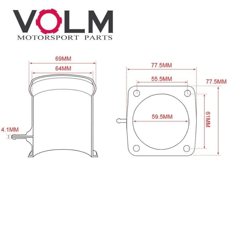 Billet Aluminium für Mercedes OM606 EGR Löschen EGR Ventil Blindplatte Entfernung Ultimative EGR Entfernung Kit EGR1123