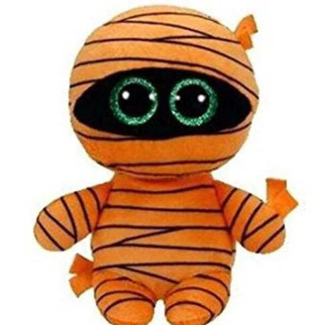 40 Style Ty Niedliche Tierplüschtierpuppe Big Eye Owl Dinosaurier Einhorn Pony Fledermausfuchs 15 cm Weicher Plüsch zum Sammeln Spielzeug Geschenk