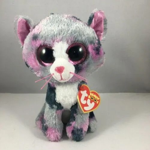 40 Style Ty Niedliche Tierplüschtierpuppe Big Eye Owl Dinosaurier Einhorn Pony Fledermausfuchs 15 cm Weicher Plüsch zum Sammeln Spielzeug Geschenk