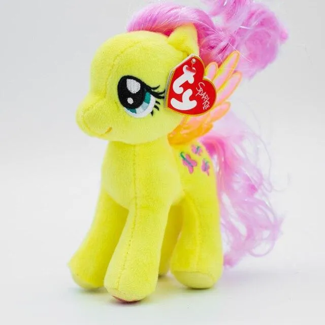 40 Style Ty Niedliche Tierplüschtierpuppe Big Eye Owl Dinosaurier Einhorn Pony Fledermausfuchs 15 cm Weicher Plüsch zum Sammeln Spielzeug Geschenk