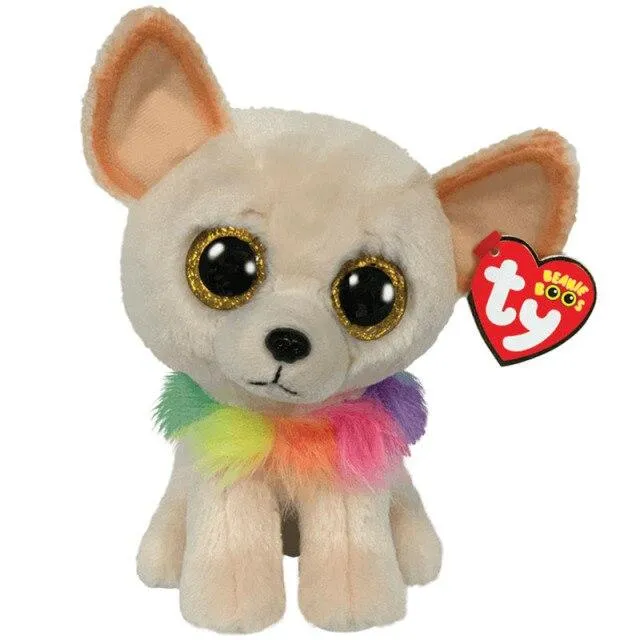 40 Style Ty Niedliche Tierplüschtierpuppe Big Eye Owl Dinosaurier Einhorn Pony Fledermausfuchs 15 cm Weicher Plüsch zum Sammeln Spielzeug Geschenk