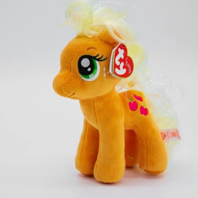40 Style Ty Niedliche Tierplüschtierpuppe Big Eye Owl Dinosaurier Einhorn Pony Fledermausfuchs 15 cm Weicher Plüsch zum Sammeln Spielzeug Geschenk