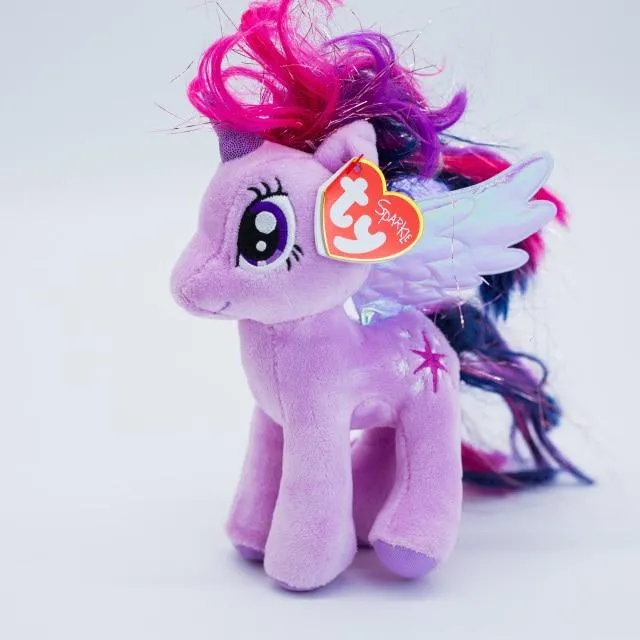 40 Style Ty Niedliche Tierplüschtierpuppe Big Eye Owl Dinosaurier Einhorn Pony Fledermausfuchs 15 cm Weicher Plüsch zum Sammeln Spielzeug Geschenk