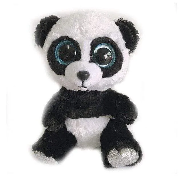 40 Style Ty Niedliche Tierplüschtierpuppe Big Eye Owl Dinosaurier Einhorn Pony Fledermausfuchs 15 cm Weicher Plüsch zum Sammeln Spielzeug Geschenk