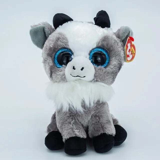 40 Style Ty Niedliche Tierplüschtierpuppe Big Eye Owl Dinosaurier Einhorn Pony Fledermausfuchs 15 cm Weicher Plüsch zum Sammeln Spielzeug Geschenk