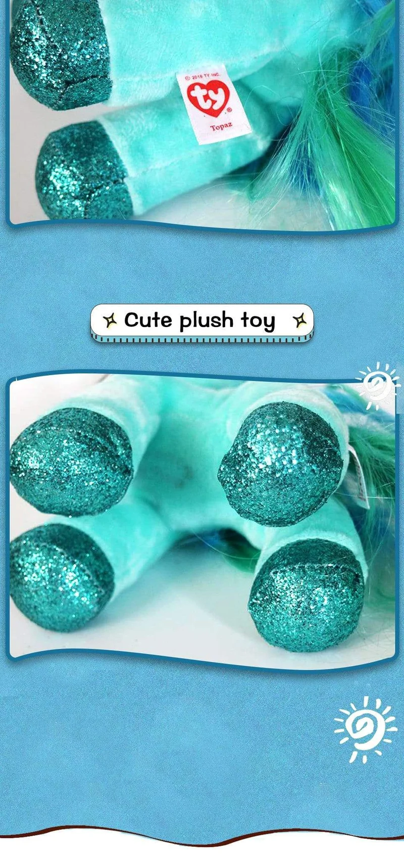 40 Style Ty Niedliche Tierplüschtierpuppe Big Eye Owl Dinosaurier Einhorn Pony Fledermausfuchs 15 cm Weicher Plüsch zum Sammeln Spielzeug Geschenk