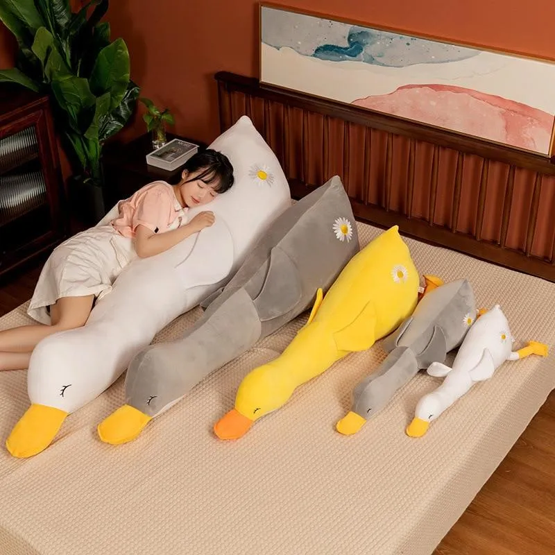 Nette Baumwolle Gans Stofftiere Tier Baby Begleit Puppen Plüsch Komfort Puppen Weiches Kissen Nordic Wohnkultur