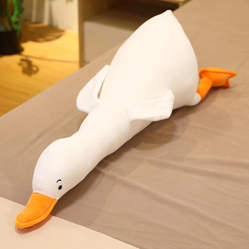 Nette Baumwolle Gans Stofftiere Tier Baby Begleit Puppen Plüsch Komfort Puppen Weiches Kissen Nordic Wohnkultur
