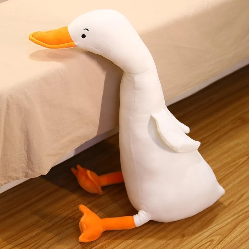 Nette Baumwolle Gans Stofftiere Tier Baby Begleit Puppen Plüsch Komfort Puppen Weiches Kissen Nordic Wohnkultur