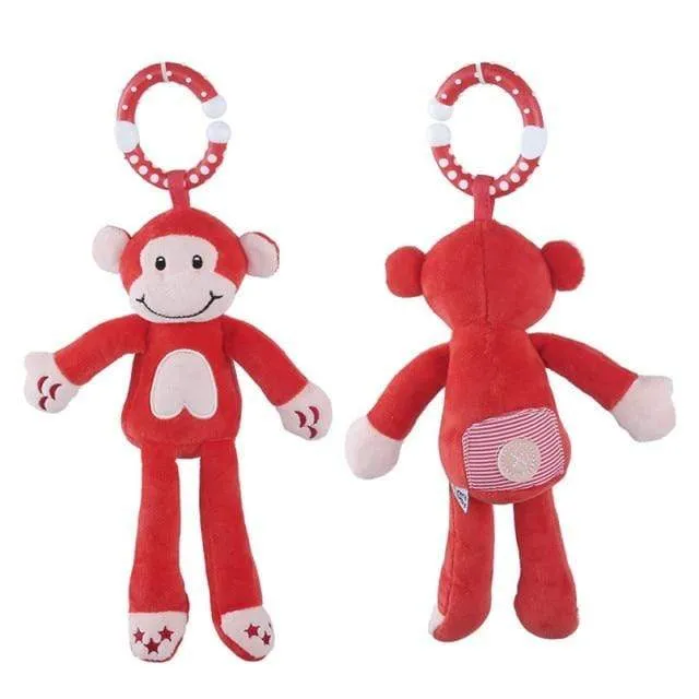 Weiche Baby-Plüschtiere, Kinderwagen-Komfort, Stofftier-Rassel, Mobile, Babys, Kawaii-Plüschtiere, Hängende Bettglocke, Kinderbett-Rasseln