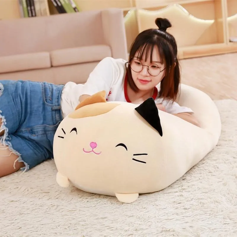 60/90 cm riesiges Eck-Biokissen, japanische Animation, Sumikko Gurashi, Plüschtier, gefüllt, weich, Cartoon, für Kinder, Mädchen, Valentinstagsgeschenke