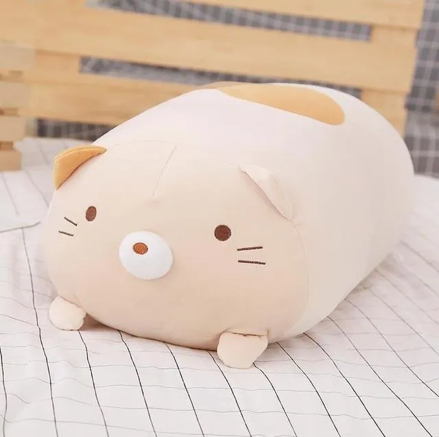 60/90 cm riesiges Eck-Biokissen, japanische Animation, Sumikko Gurashi, Plüschtier, gefüllt, weich, Cartoon, für Kinder, Mädchen, Valentinstagsgeschenke