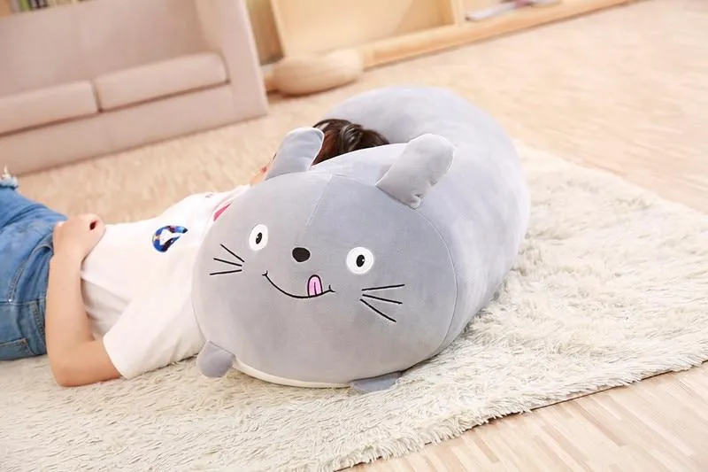 60/90 cm riesiges Eck-Biokissen, japanische Animation, Sumikko Gurashi, Plüschtier, gefüllt, weich, Cartoon, für Kinder, Mädchen, Valentinstagsgeschenke