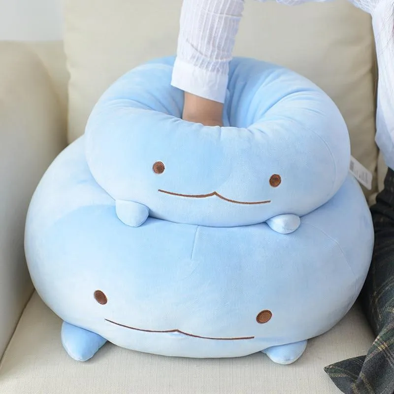 60/90 cm riesiges Eck-Biokissen, japanische Animation, Sumikko Gurashi, Plüschtier, gefüllt, weich, Cartoon, für Kinder, Mädchen, Valentinstagsgeschenke