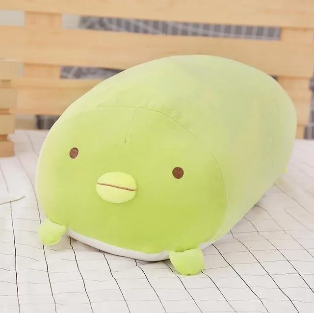 60/90 cm riesiges Eck-Biokissen, japanische Animation, Sumikko Gurashi, Plüschtier, gefüllt, weich, Cartoon, für Kinder, Mädchen, Valentinstagsgeschenke