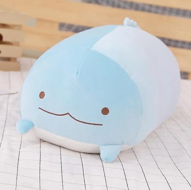 60/90 cm riesiges Eck-Biokissen, japanische Animation, Sumikko Gurashi, Plüschtier, gefüllt, weich, Cartoon, für Kinder, Mädchen, Valentinstagsgeschenke